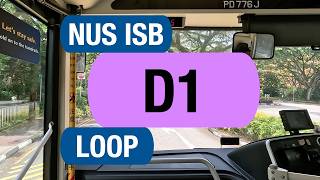 NUS Internal Shuttle Bus D1 | Bus Service Route Visual