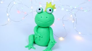 How To Make Fondant Frog Tutorial! Frog figure cake topper for beginners