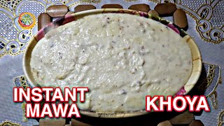 HOW TO MAKE MAWA AT HOME | INSTANT KHOYA | QUICK \u0026 EASY TO MAKE KHOYA