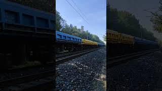 Freight train with East Bohemian Railways locomotive 750 059-8 with a strong greeting