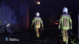 Großbrand in Hannover || Lagerhalle brennt nieder - Blaulicht Hannover