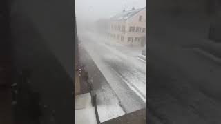 Heftiges Hagelunwetter in Großaitingen, südliches Augsburg #unwetter #hagel #gewitter #starkregen