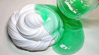 🦖 굳은 버터 슬라임과 녹은 액괴를 섞으면?! 녹을까 굳을까? / Mix hard butter slime with melted clear slime / 액체괴물 실험 / 박뮤즈