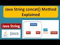 Java String concat() Method Explained | Java String (Concat method) | Java Tutorial