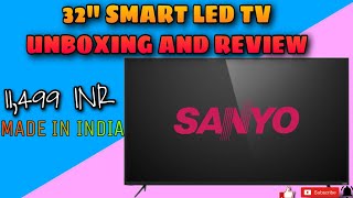 Sanyo 32 Inch Android Smart Led Tv with Google Assistant - Made in India