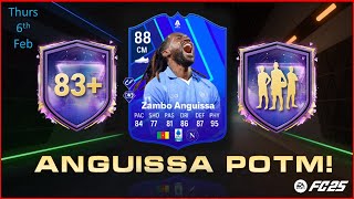 FC25 |      Zambo Anguissa POTM SBC!   83+x14 and player pick SBC UPGRADES!