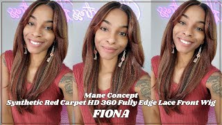 Glamourtress | Mane Concept Synthetic Red Carpet HD 360 Fully Edge Lace Front Wig - RCFE203 FIONA