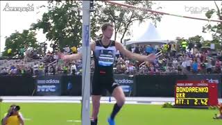 Bohdan Bondarenko jump to 2.42 in New York