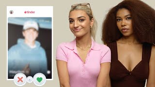 Women React To Dating Profiles & Swipe In Real Time