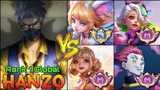 Hqrd Carry Hanzo VS Top Tier Enemies - Top 1 Global Hanzo by YT: T O B I - Mobile Legends