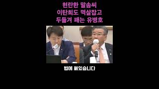 현란한 말솜씨 이탄희도 멱살잡고 패버리는 유병호