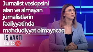 Jurnalist vəsiqəsini alan və almayan jurnalistlərin fəaliyyətində məhdudiyyət olmayacaq – İş vaxtı