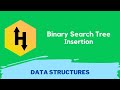 HackerRank Binary Search Tree Insertion problem solution in Python Programming | Data Structures
