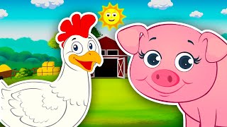 Farm Animal Sounds! | Learn Animal Sounds and Nursery Rhymes! | Kids Learning Videos