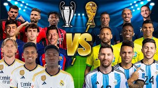 MAN CITY REAL MADRID BARCELONA 🆚 PORTUGAL BRAZIL | Mbappe Ronaldo Messi