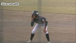 《中学硬式・１年生》　秋田大悟 選手（佐伯シニア）  【２点タイムリー打ったよ】