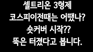 셀트리온 코스피이전때는 어땠나? 숏커버시작??.뚝은 터졌다고 봅니다.