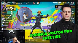 CORINGA VOLTOU PRO FREE FIRE E PEDIU PARA O BAK COLOCAR A SENSI DELE | CORINGA TA AMASSANDO KKKKKKKK