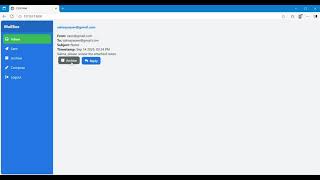 CS50 Web Programming Project 3: Mail (with Sidebar & Responsive Design)
