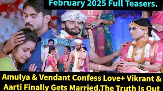 Amulya Wedding Zeeworld February 2025 Full Teasers Update In English .