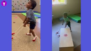 Mission Possible: Braylen, 3, CHARGE Syndrome wears belt cane, safely walks independently in 6 weeks