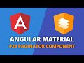 Angular Material #24 - Paginator Component