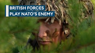 British Army versus Nato war games on Russia's doorstep