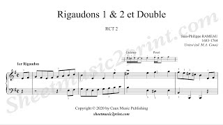 Rameau : Rigaudons 1 \u0026 2 - Double RCT 2 -- Urtext