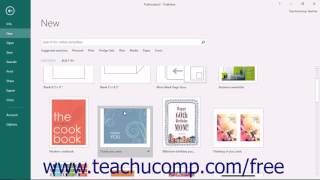 Publisher 2016 Tutorial Creating New Publications Microsoft Training