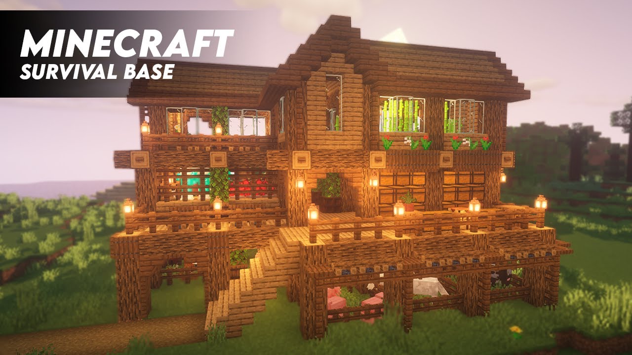 Minecraft: Ultimate Survival Base | Ultimate Survival House Timelapse ...