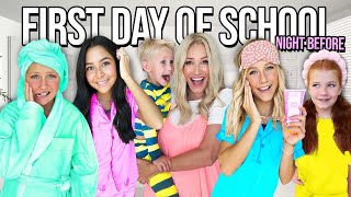 The NiGHT before ✨FiRST DAY OF SCHOOL ROUTINE✨ w/ 10 KiDS!!🌙🛏️