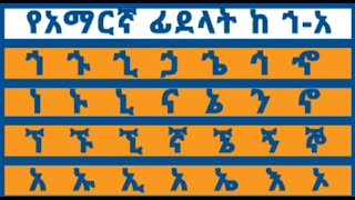 አማረኛ ፊደል ከ ኀ-ዐ #ኢትዮጵያ#Amharic#study#letters