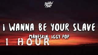[ 1 HOUR ] Måneskin & Iggy Pop - I WANNA BE YOUR SLAVE (Lyrics)Testo
