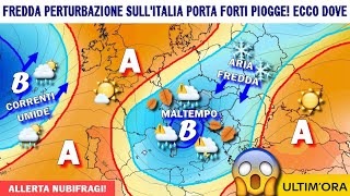 METEO: IMMINENTE CICLONE AUTUNNALE SULL'ITALIA CARICO DI NUBIFRAGI, FORTI TEMPORALI E PURE LA NEVE!