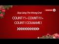 SQL Tricks | COUNT() Tricks Every Analyst Should Know!