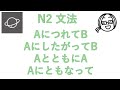 N2文法　AにつれてB／AにしたがってB／AとともにB／AにともなってB