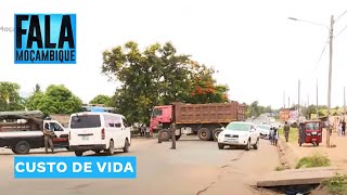 Munícipes bloqueiam Estrada Velha em protesto contra a subida dos preços dos produtos @PortalFM24