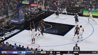 NBA 2K24 Gameplay (PS5) Clippers vs Mavericks Hall of Fame Difficulty