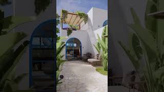 Greek Villa, Santorini Inspired Villa, Tiny House, Airbnb #architecture #smallhome #housedesign