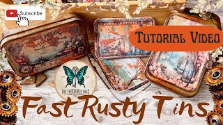 FAST DIY Rust Tutorial Embellishment ideas DTP @KleeblattCreations