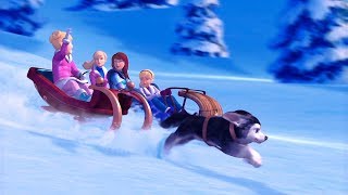 Barbie: A Perfect Christmas - Chelsea & Rudy sled dog race