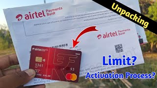 Airtel Payment Bank Physical Card Unboxing - Airtel Payment Bank ATM Card unpacking