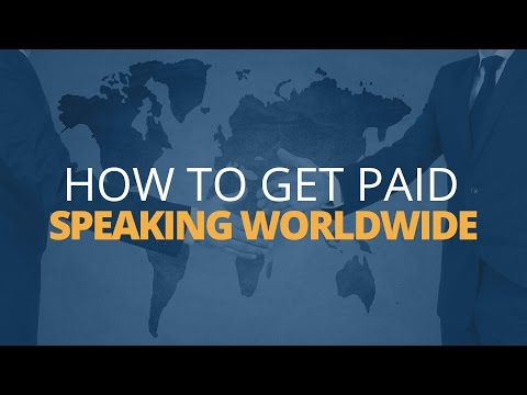 How can I get paid to speak?