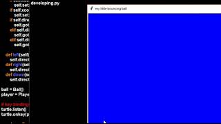 bouncingball_6 Key binding and events in turtle