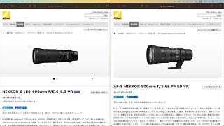 【機材雑談】待望のレンズが発表！- NIKKOR Z 180-600mm f/5.6-6.3 VR -