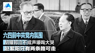 六四前中共党内氛围： 有些人敢说真话；胡耀邦被迫做检讨泣不成声嚎啕大哭；87年党内有预判赵紫阳只有两条路可走；请记住：六四是邓小平对中国人民的犯罪丨人生之中 （12）（李南央  陈小平 ）