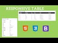 How to create Responsive Table using HTML5,CSS3 and Bootstrap5 ?