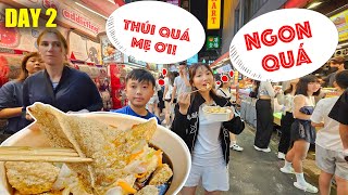 Chợ Đêm Đài Loan Ximending - Phản Ứng KT Food Khi Ăn Đậu Hủ Thúi ở Đài Loan | Day 2