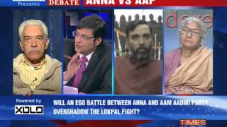 The Newshour Debate: Anna Hazare vs AAP - Full Debate (13th Dec 2013)