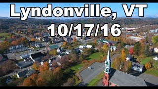 Aerial view of Lyndonville, VT from a DJI Phantom 4 Drone 10/17/16